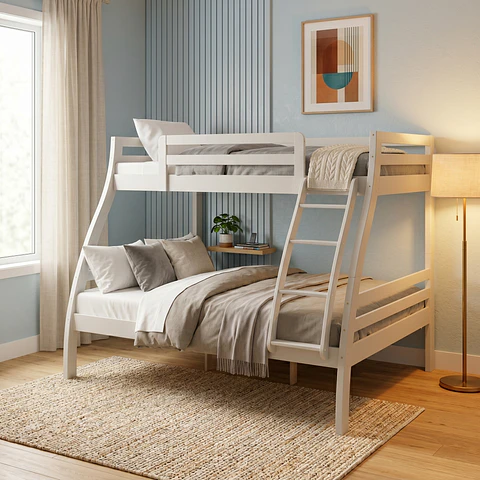 Camarote Chicago Off White 100% Madera