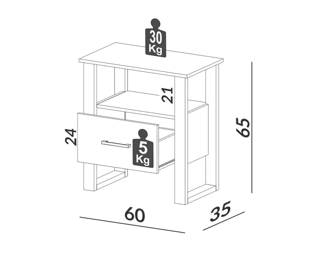 Set de Respaldo Tw151 + 2 Veladores F37 2