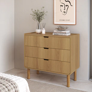 Comoda 3 Cajones 28103 Aura Natural
