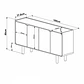 Buffet 4 Puertas 1.6  Aura 28095 Off White - Miniatura 5