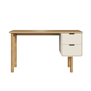 Escritorio 2 Cajones 28106 Aura Off White