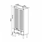 Vitrina 2 Puertas 1.8 Con Vidrio Aura 28105 Off White - Miniatura 5
