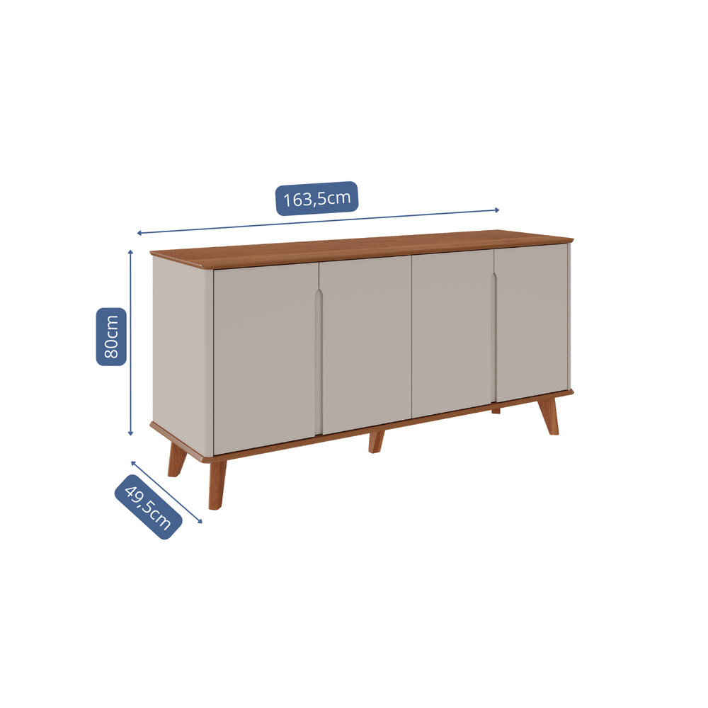 Buffet 4 Puertas 1.6 Serena Off White Cinamomo 4
