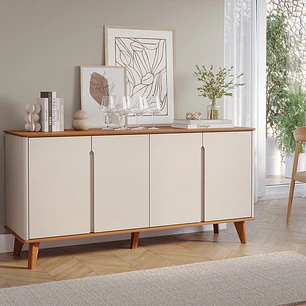 Buffet 4 Puertas 1.6 Serena Off White Cinamomo