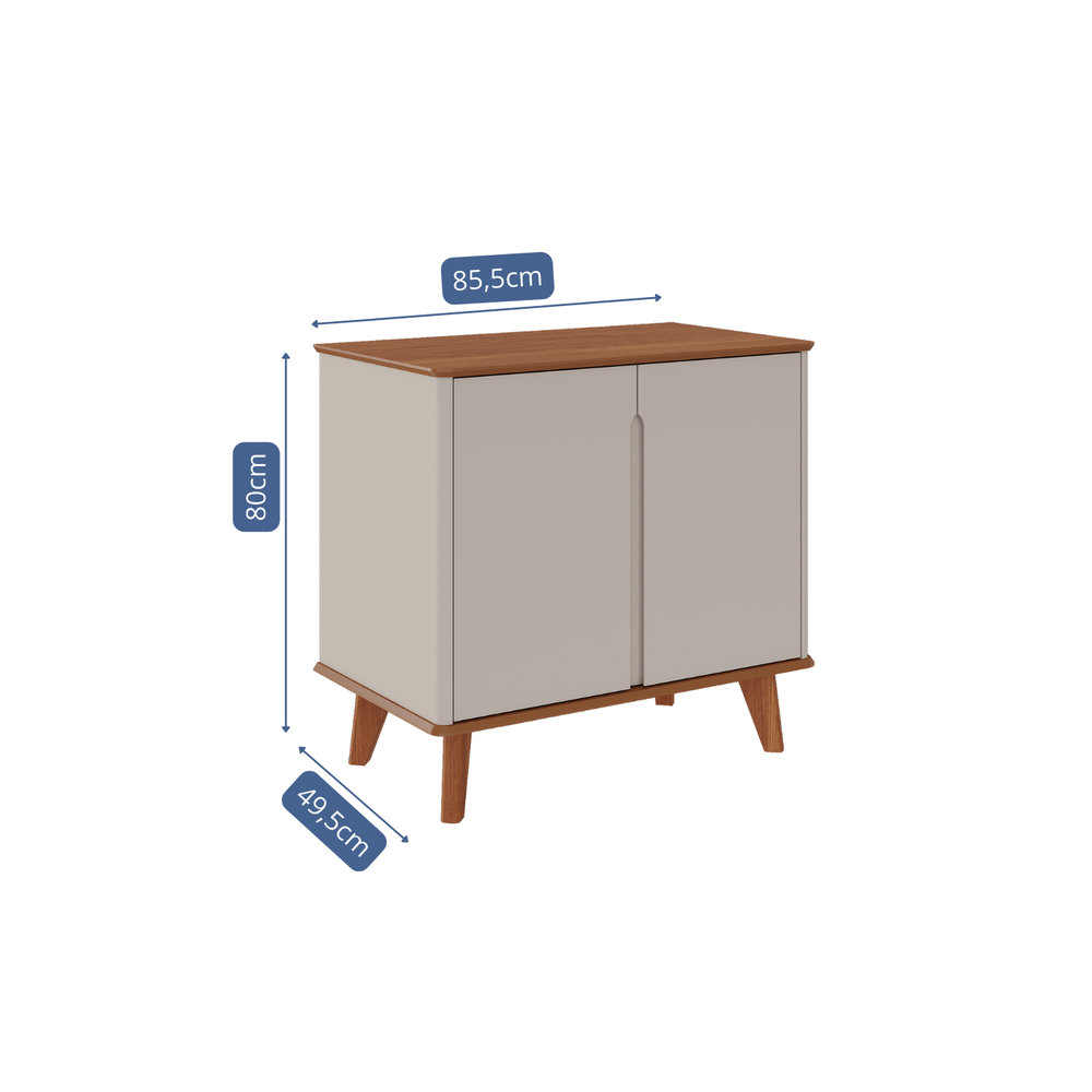Buffet 2 Puertas 85 CM Serena Off White Cinamomo 4