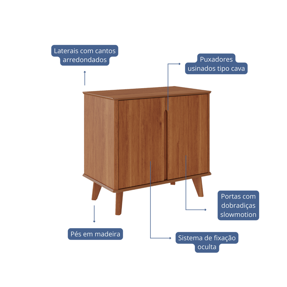 Buffet 2  Puertas 85 CM Serena Cinamomo 3