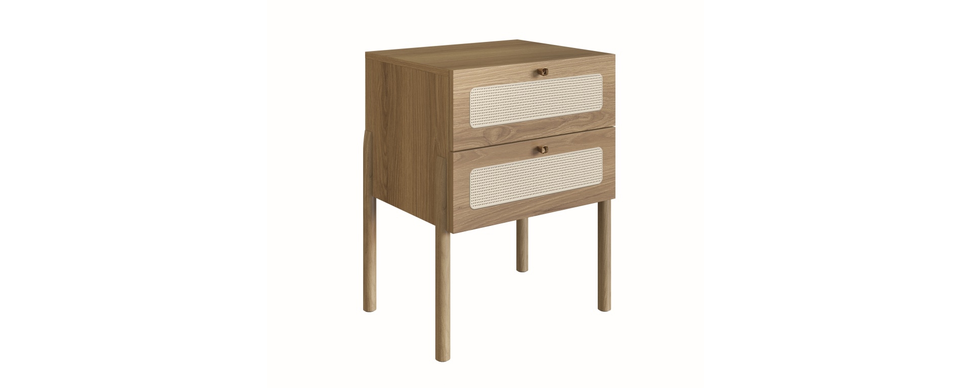 Cama Oslo King Ratan+ 2 Veladores 27933 2C Ratan Natural- COPIA 4