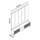 Rack + Panel Magnifico Led 2.2 Natural/off white - Miniatura 12