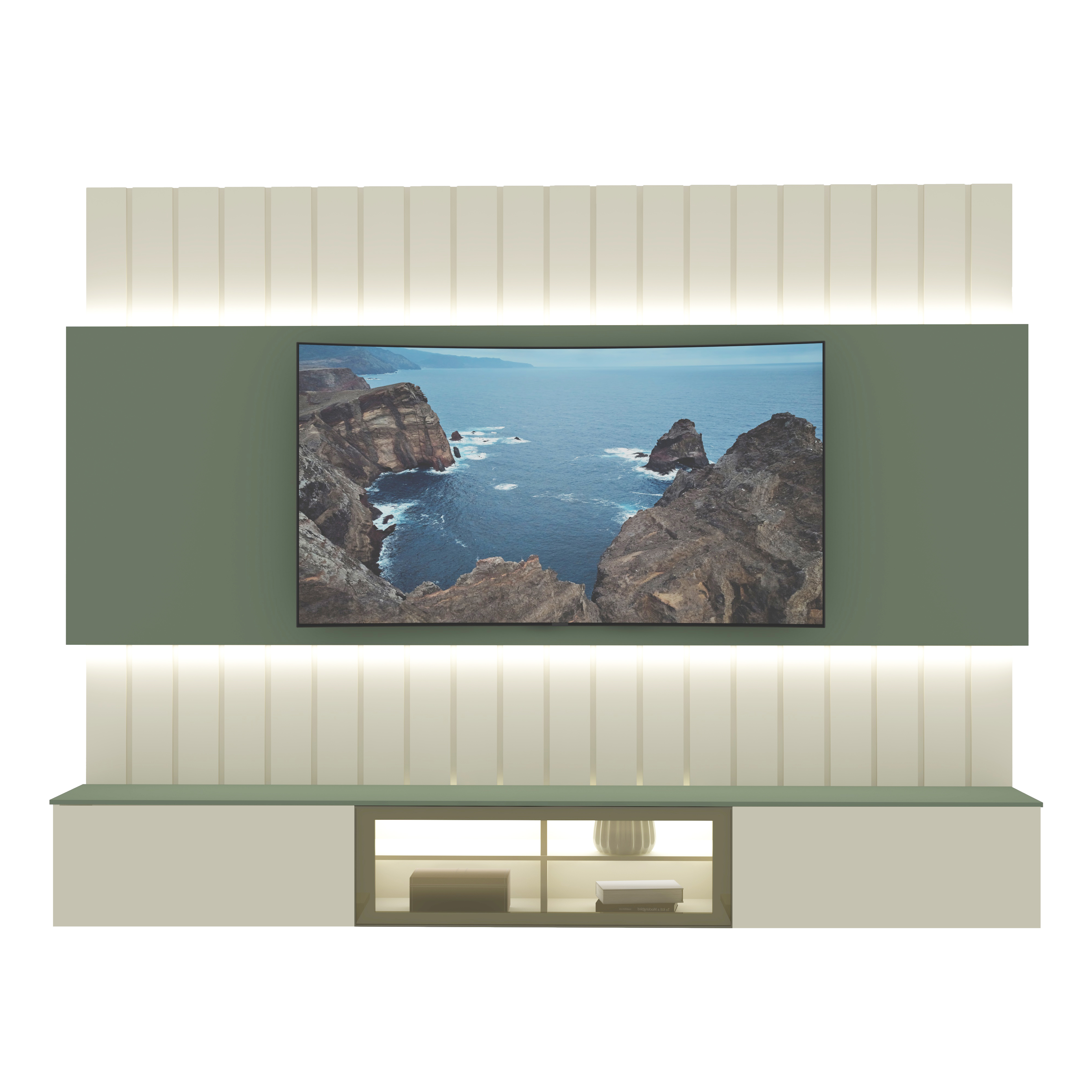 Home Soberano Led 2.3 off white/verde 1
