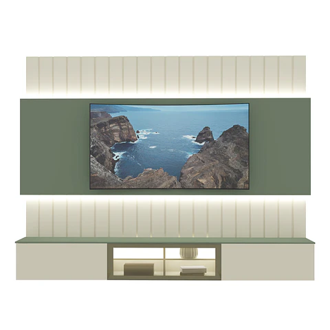 Home Soberano Led 2.3 off white/verde