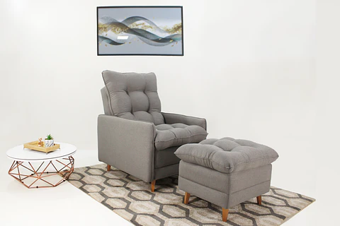 Poltrona Reclinable Montreal Con Puff E-484