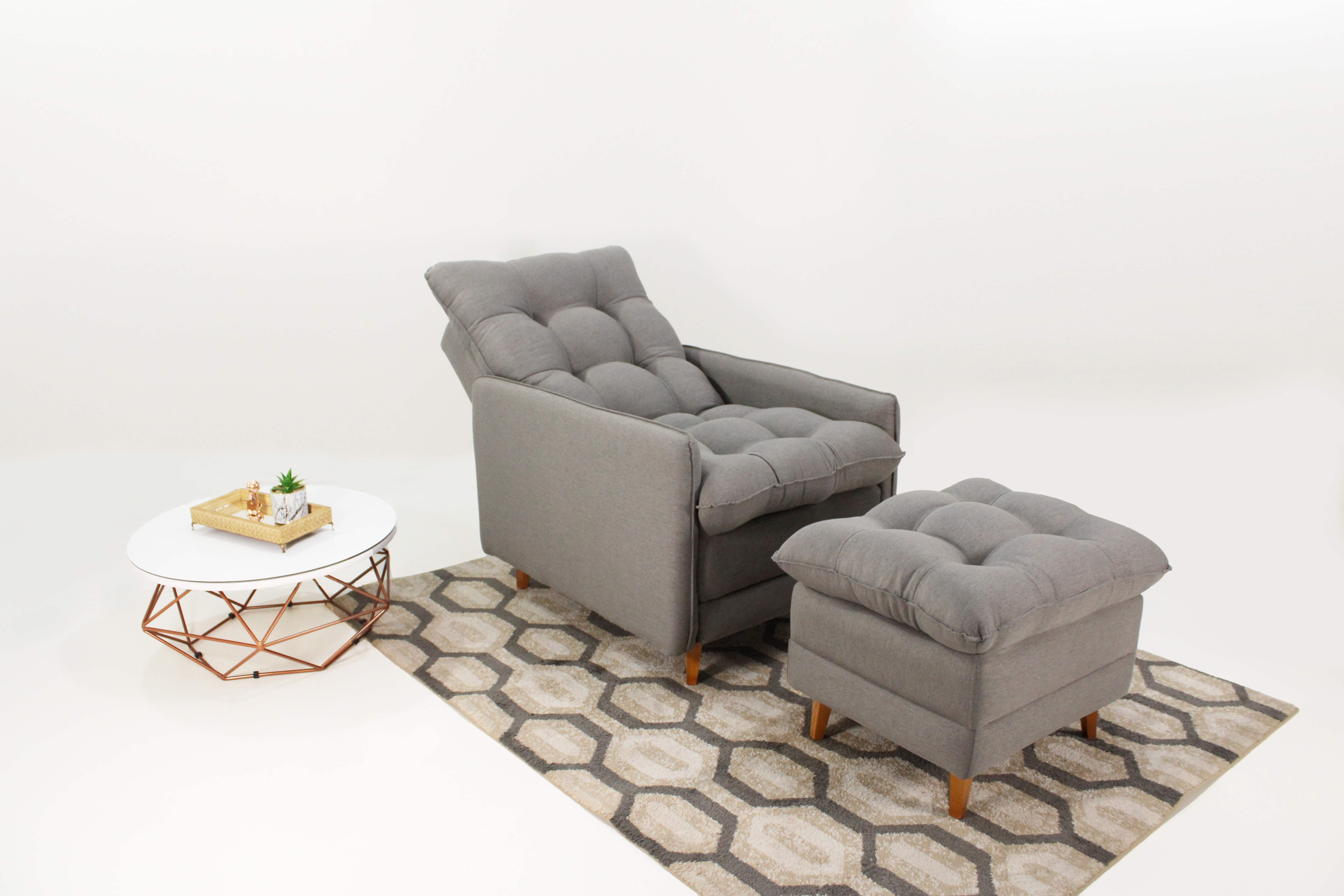 Poltrona Reclinable Montreal Con Puff E-484 3