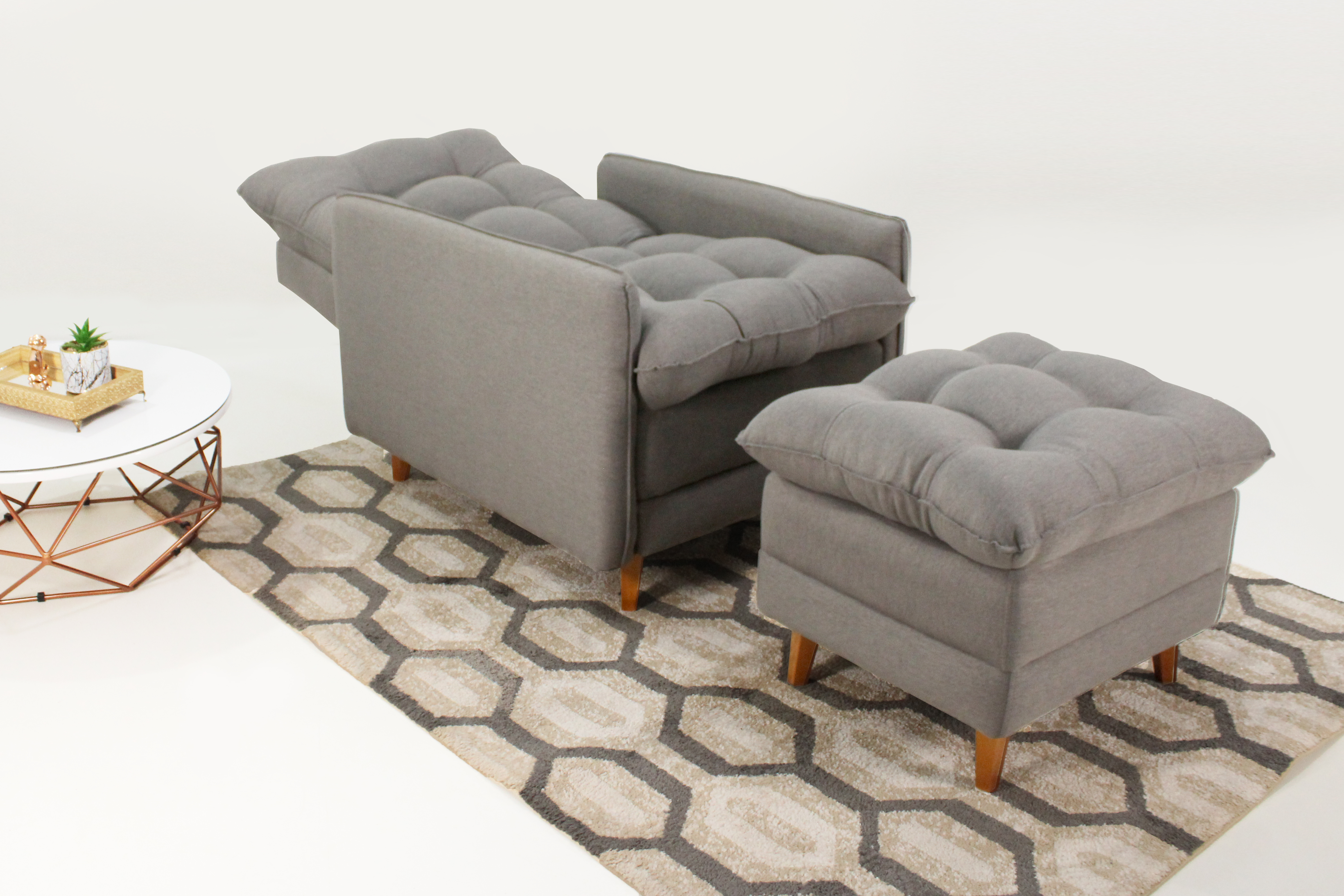 Poltrona Reclinable Montreal Con Puff E-484 4