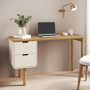 Escritorio 2 Cajones 28106 Aura Off White