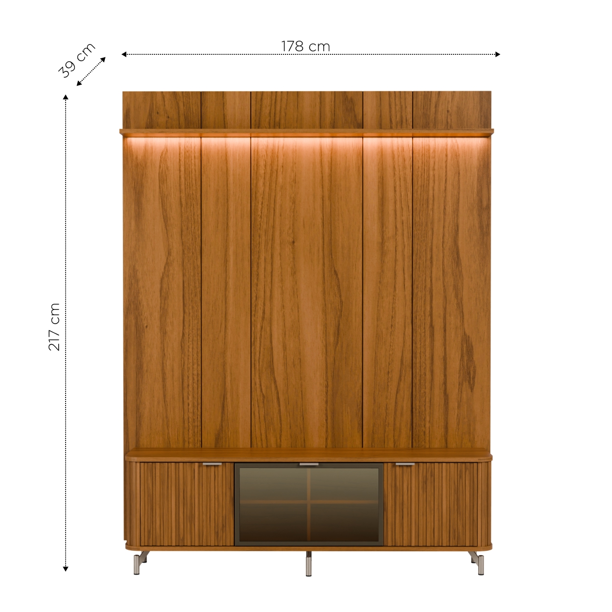 Rack 1.7 + Panel 1.8 Neon Float Led Canela 3
