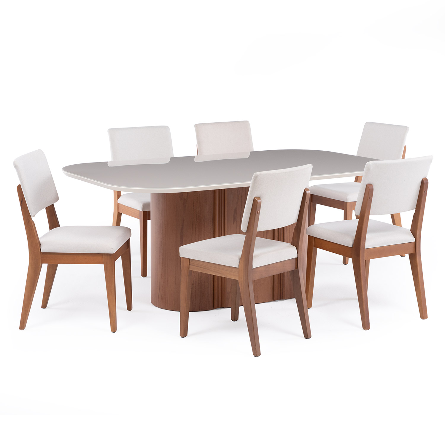 Comedor Kalina 1.8 + 6 Sillas Ella Linked 02 3