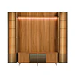 Rack 1.7 + Panel 1.8 Neon Float Led + 2 vitrinas 1 Puerta Canela - Miniatura 2