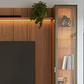 Rack 1.7 + Panel 1.8 Neon Float Led + 2 vitrinas 1 Puerta Canela - Miniatura 4