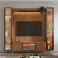 Rack 1.7 + Panel 1.8 Neon Float Led + 2 vitrinas 1 Puerta Canela - Miniatura 1