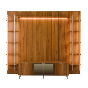 Rack 2.1 + Panel 2.2 Neon Float Led + 2 Repisas Canela
