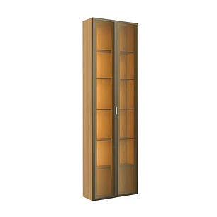 Rack 2.1 + Panel 2.2 Neon Float Led + 2 Vitrinas 2 Puertas Carvalho