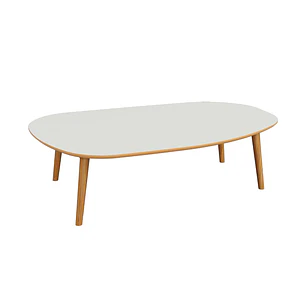 Mesa de Centro Tb625 Off White Castaño