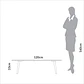 Mesa de Centro Tb625 Off White Castaño - Miniatura 3