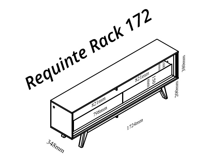 Set Rack Requinte 1.7 + Panel Nobre 1.8 Off White 5
