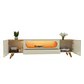 Set Rack + Panel Nobre 2.3 Pata Madera Off White - Miniatura 2