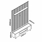 Set Rack + Panel Nobre 2.3 Pata Madera Off White - Miniatura 6