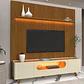 Set Rack + Panel Nobre 2.3 Pata Madera Off White - Miniatura 1