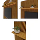 Set Rack + Panel Nobre 2.3 Pata Madera Off White - Miniatura 5