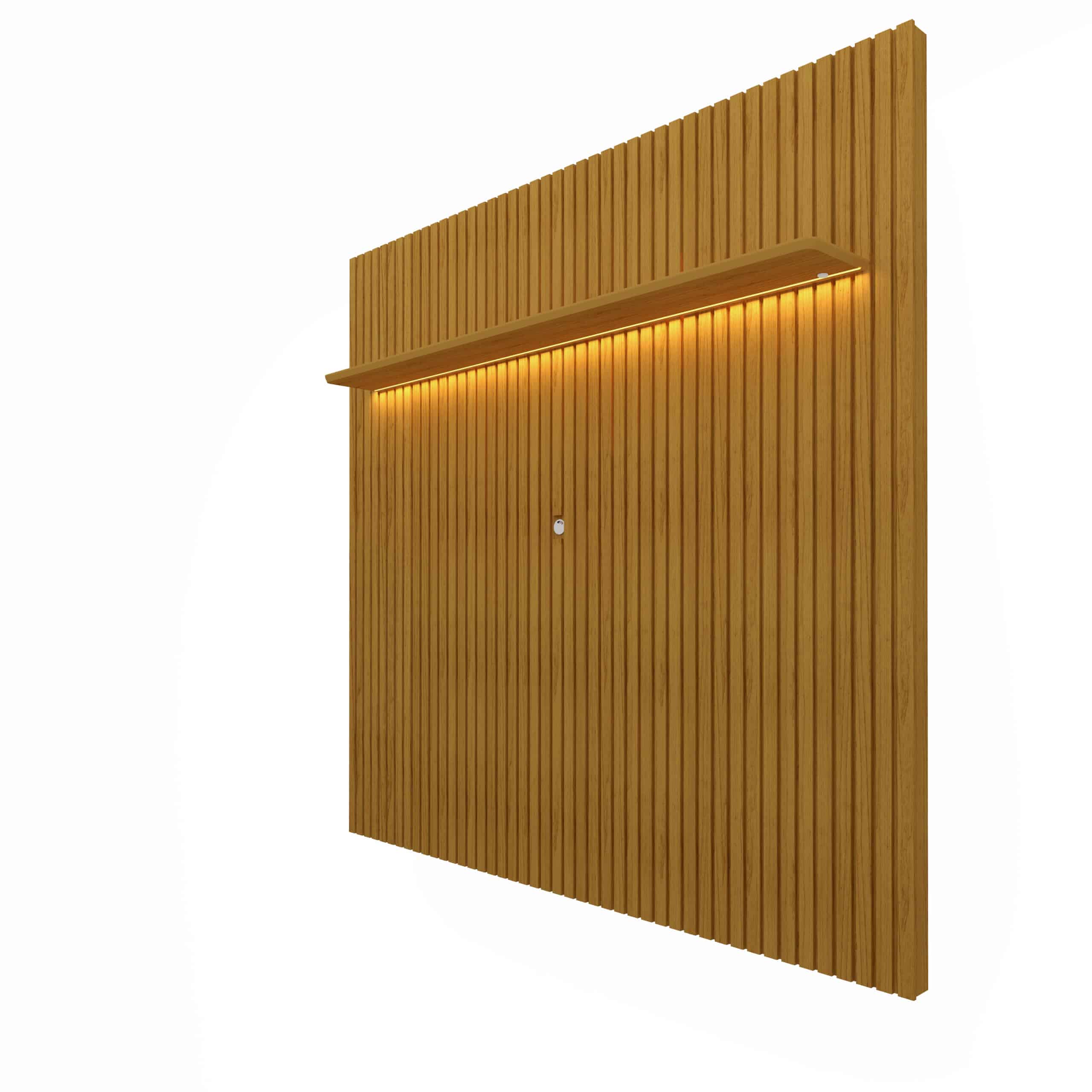 Set Rack + Panel Nobre 2.3 Pata Madera Off White 3