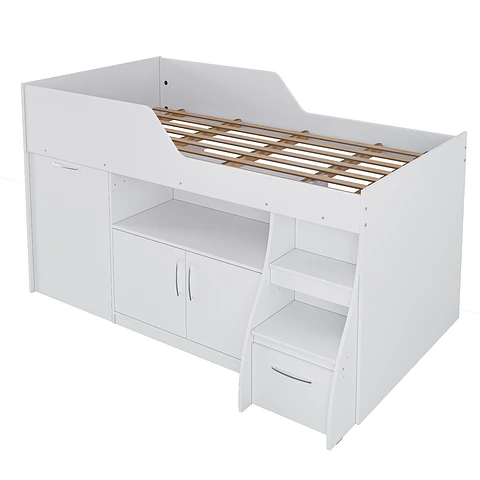 Cama Multifunción Retráctil 1.5 P Off White