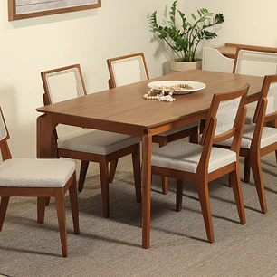 Comedor 2.1 Laurent Canela+ 6 Sillas Saga Ts Linked 02