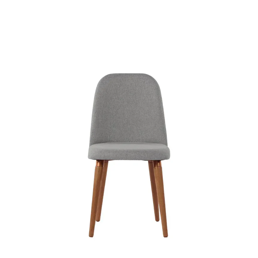 Comedor Bennet Redondo + 4 Sillas Drop L35 Gris 7