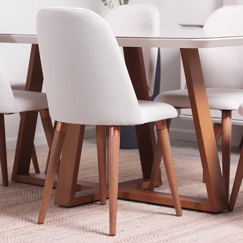 Comedor Bennet 1.2 + 4 Sillas Drop L02 Beige 3