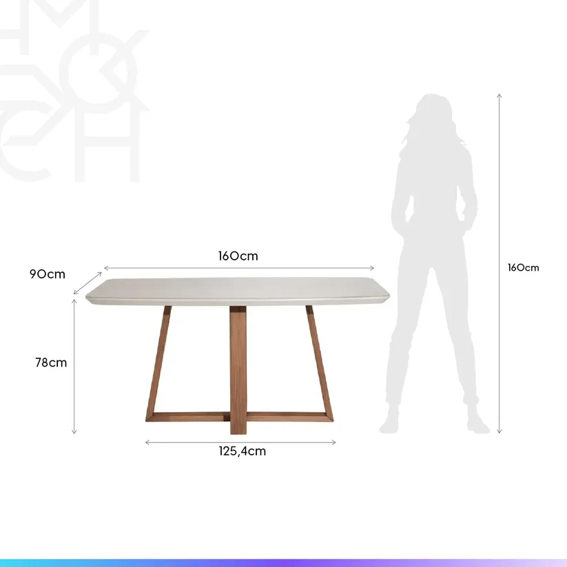 Comedor Bennet 1.6 + 6 Sillas Drop L35 Gris 8