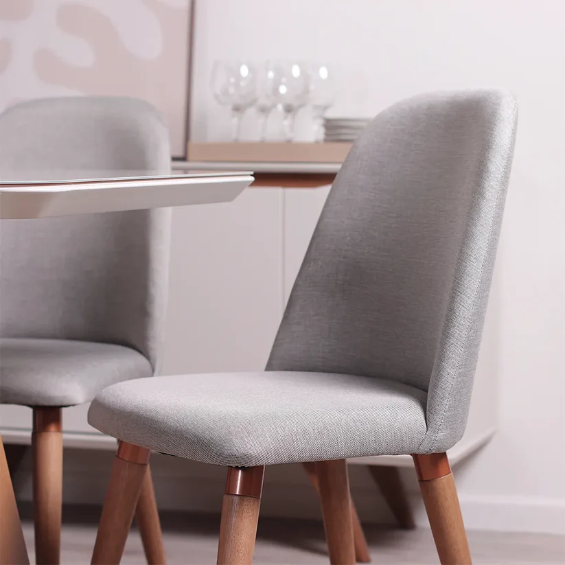 Comedor Bennet 1.6 + 6 Sillas Drop L35 Gris 4