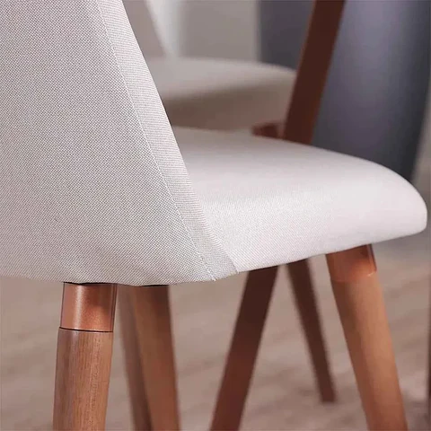 Comedor Donatella 135 + 4 Sillas Drop L02 Beige