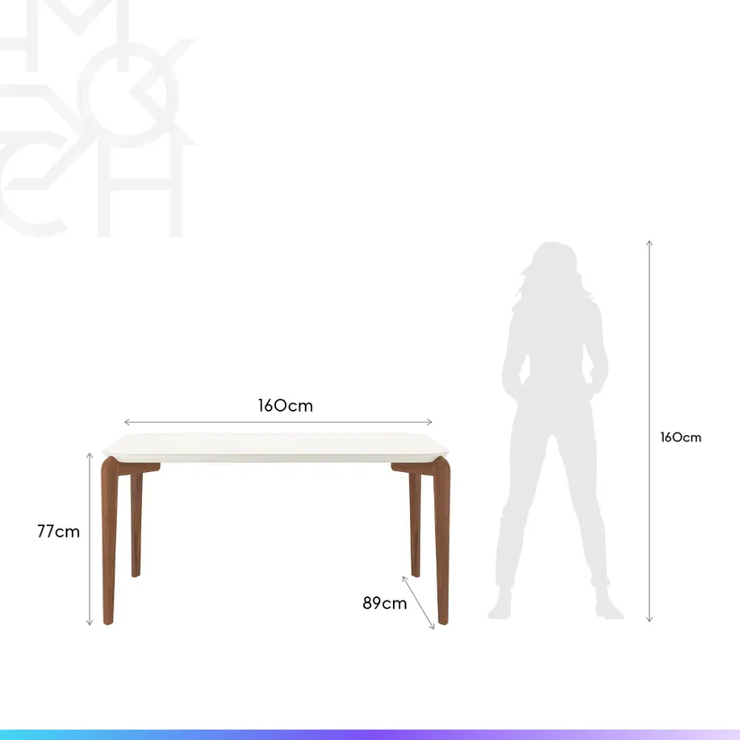 Comedor Donatella 1.6 + 6 Sillas Drop L35 9