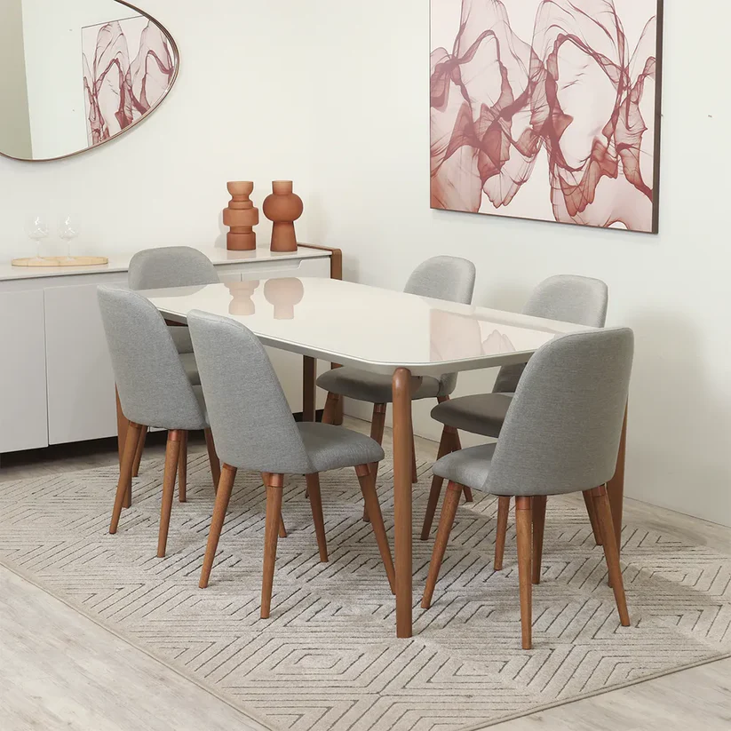 Comedor Donatella 1.6 + 6 Sillas Drop L35 1