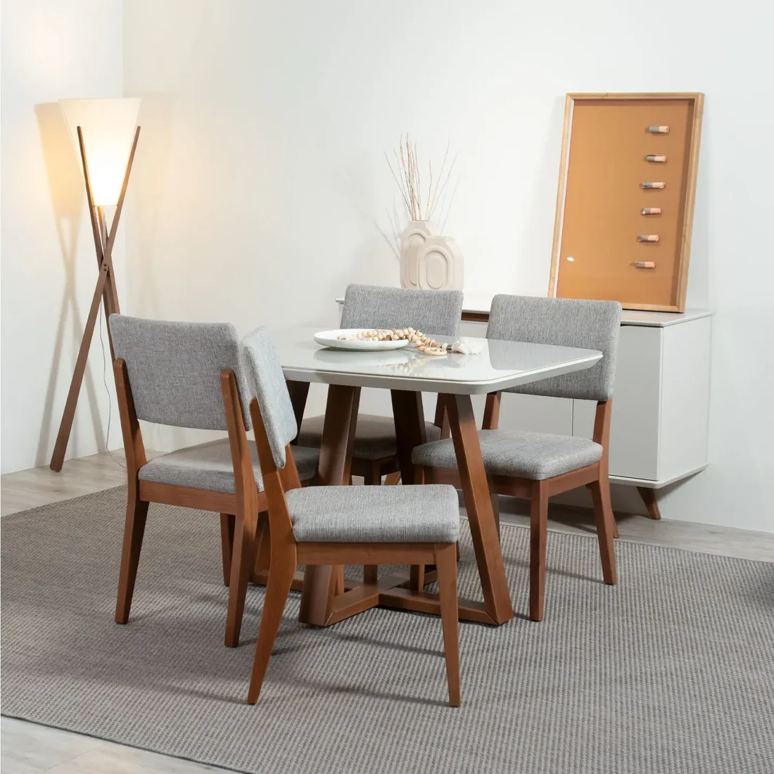 Comedor  Bennet 1.2 + 4 Sillas Ella A80 1