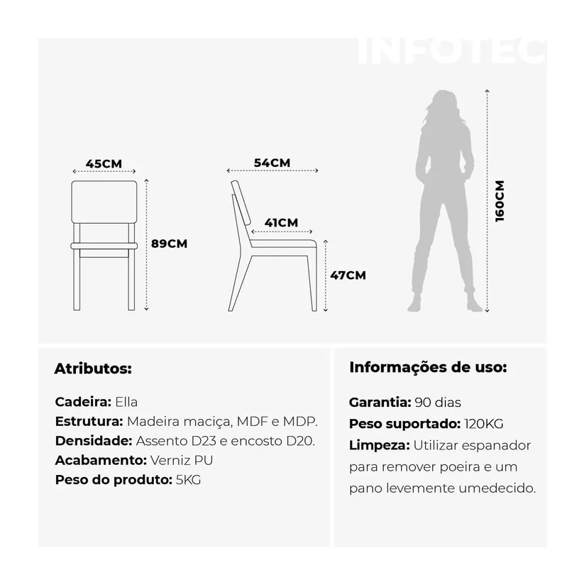 Comedor Bennet 1.6 + 6 Sillas Ella A80 12
