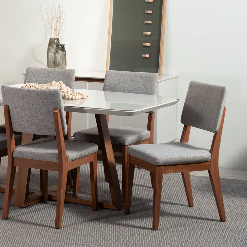 Comedor Bennet 1.6 + 6 Sillas Ella A80 2