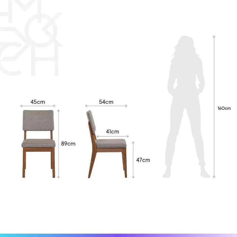 Comedor Donatella 115 Redondo + 4 Sillas Ella A80 7