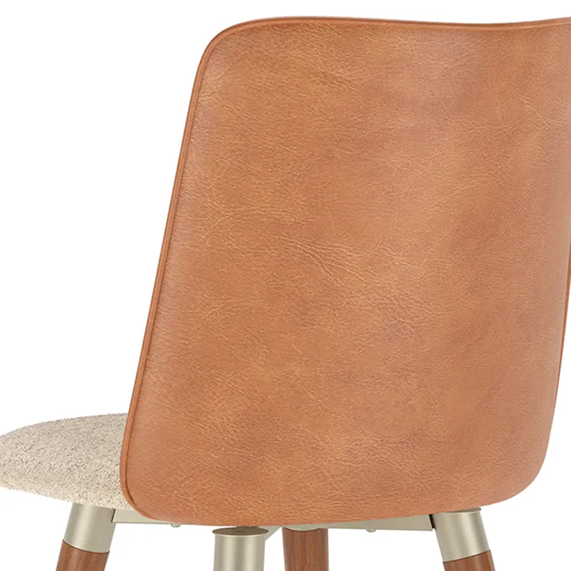 Comedor Lintz 1.8 + 6 Sillas Dakota Caramel Giratoria 7