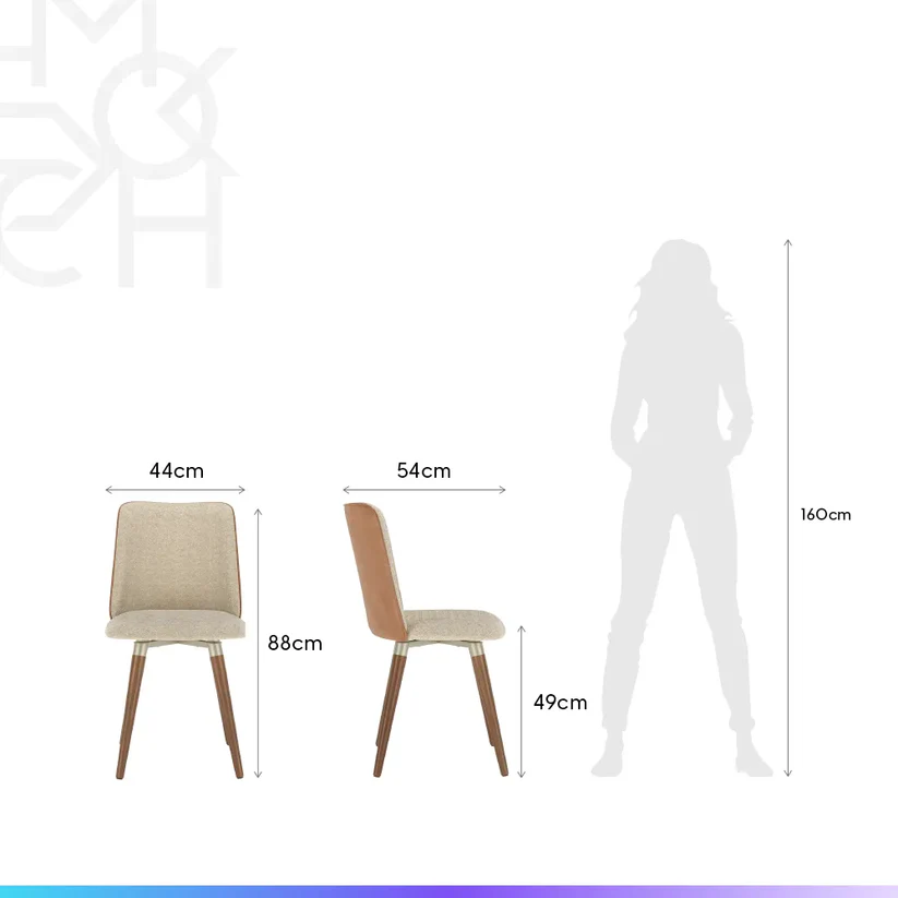 Comedor Lintz 1.8 + 6 Sillas Dakota Caramel Giratoria 8