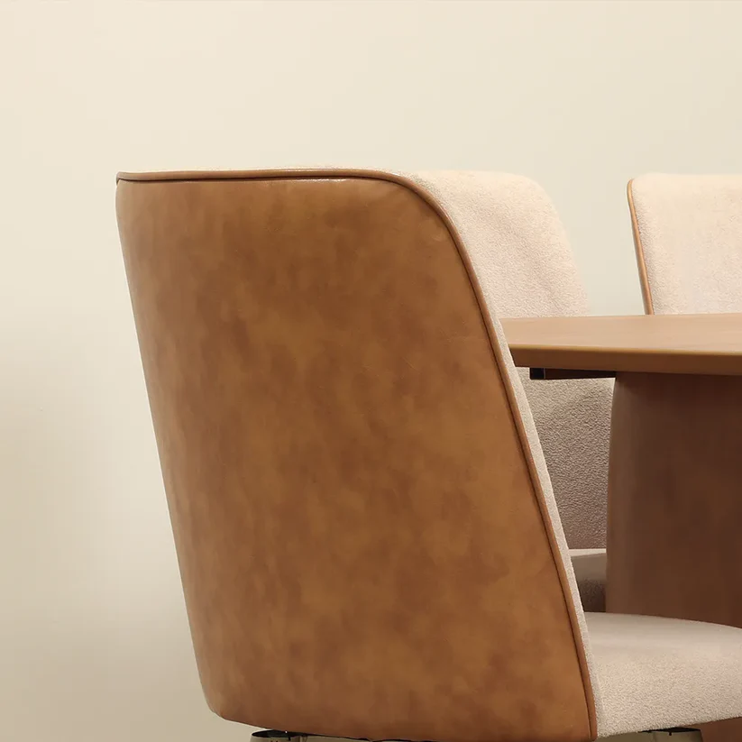 Comedor Lintz 2.2 + 8 Sillas Dakota Caramel Giratoria 4