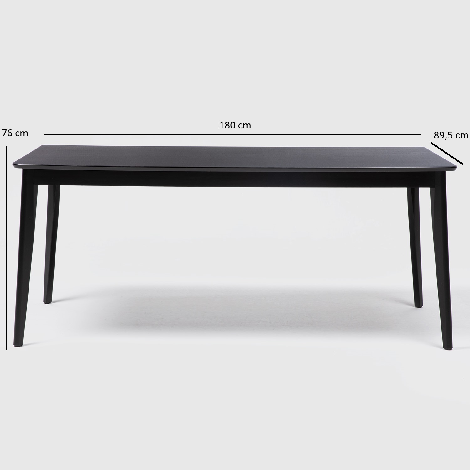 Comedor Olive 1.8 Negro+ 6 Sillas Lucille Negras 4